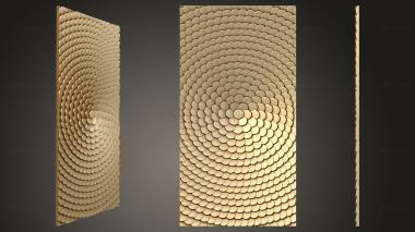 3D model Panel with imitation scales (STL)