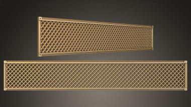 3D model Panel with square grating (STL)