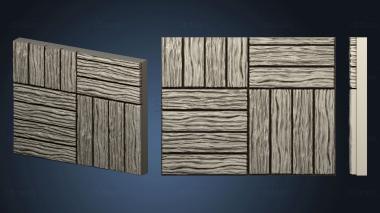 3D модель Деревянный пол.2x2.a.внутренний.ckit (STL)