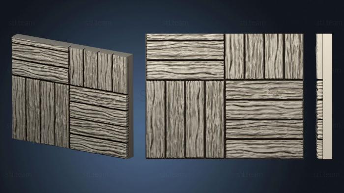 3D модель Деревянный пол.2x2.b.внутренний.ckit (STL)