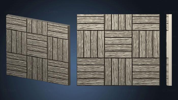 3D model Wood floor.3x3.a.internal.ckit (STL)