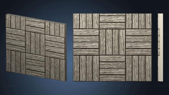 3D model Wood floor.3x3.b.internal.ckit (STL)
