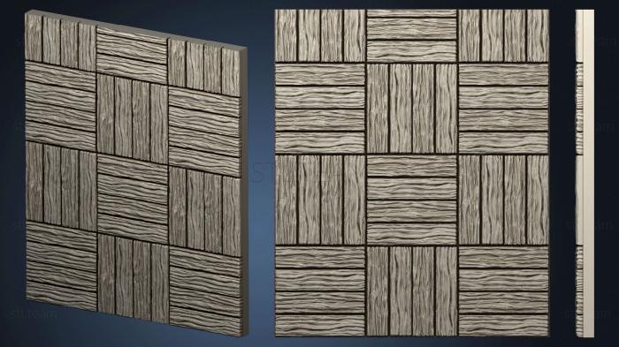 3D model Wood floor.3x4.a.internal.ckit (STL)
