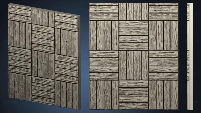 3D model Wood floor.3x4.b.internal.ckit (STL)