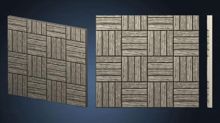 3D model Wood floor.4x4.b.internal.ckit (STL)