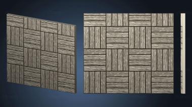 3D модель Деревянный пол.4x4.b.внутренний.ckit (STL)