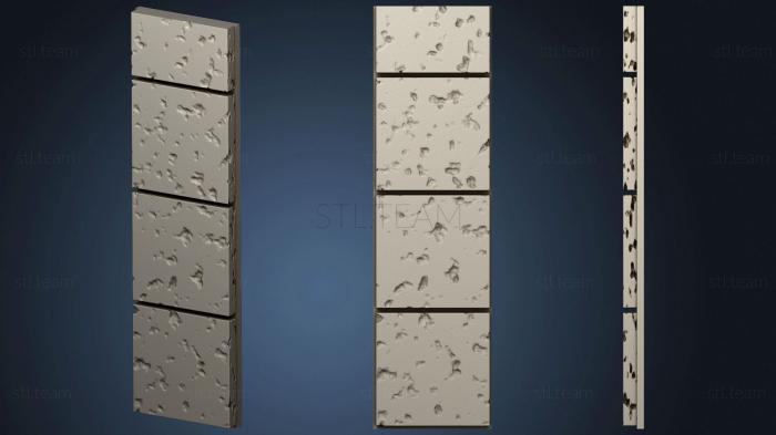 3D модель Вырезать каменную стену.пол.дюйм.1x4 (STL)