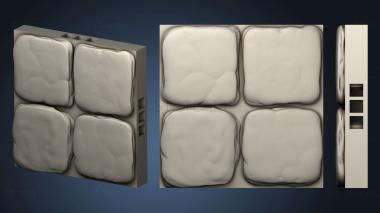 3D model OFOL Stone Dungeon Tile 2x2 (STL)