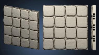 3D model OFOL Stone Dungeon Tile 4x4 (STL)