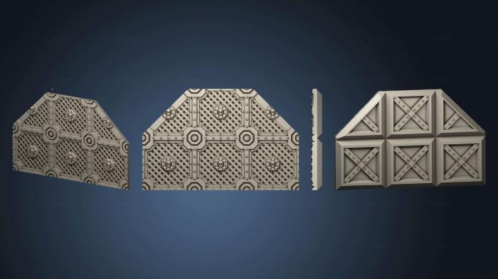 Панели геометрические Детали Citybuilders 1x3 решетки с восьмиугольным расширением