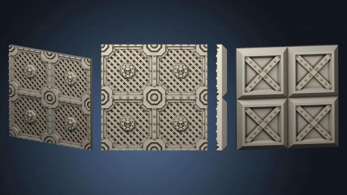 Панели геометрические Citybuilders Разделяет пол с решетками 2x2