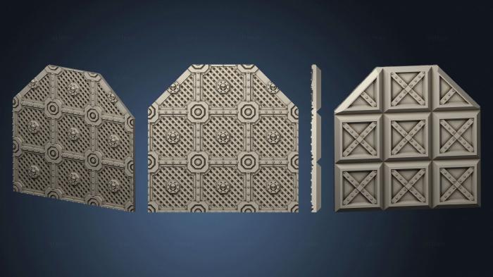 Панели геометрические Детали Citybuilders 2x3 решетки с восьмиугольным расширением