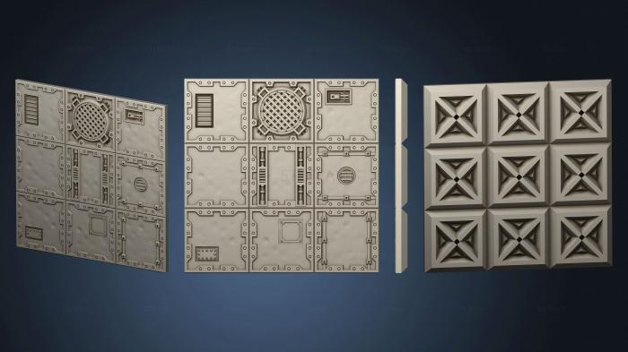 Панели геометрические Citybuilders Разделяет пол зоны поражения 3x3
