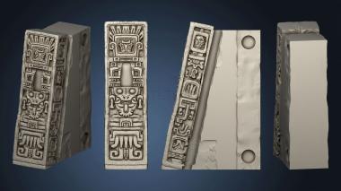 3D model Double Side Walls Tlachtli Decofront Ring Space (STL)