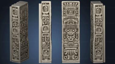 3D модель Двойные Боковые стенки Tlachtli Decoration R (STL)