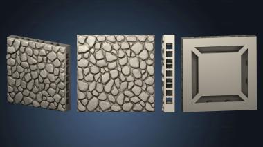 3D model E Cobblestone Corner 02 (STL)