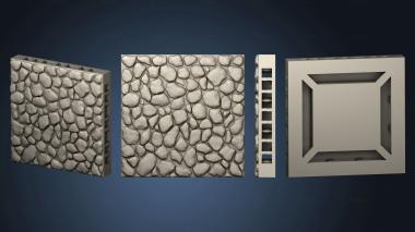 3D model E Cobblestone Corner 05 (STL)