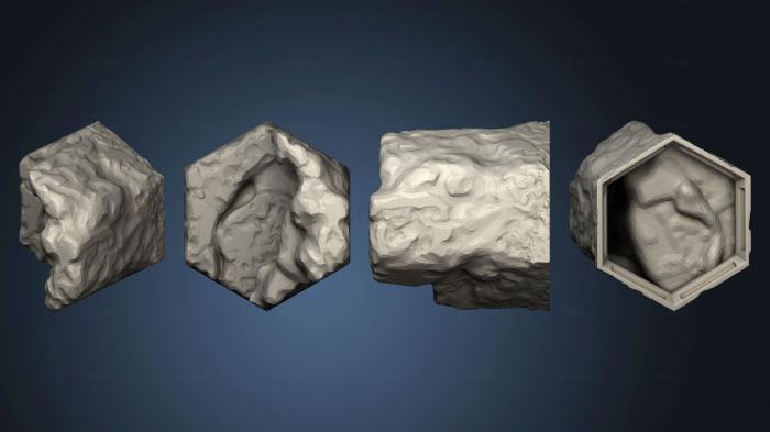 3D model hy ground 1crown h rock cliff m (STL)