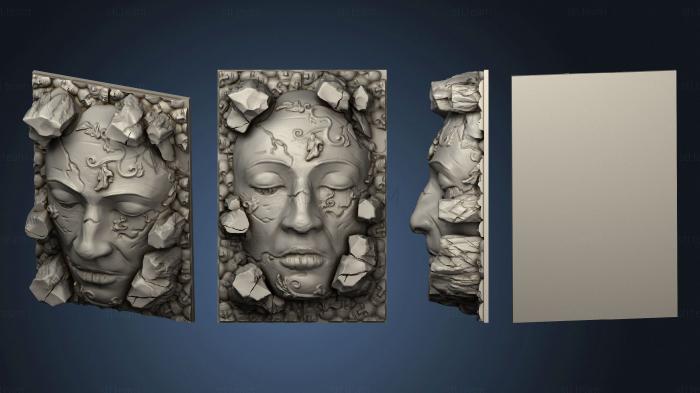 3D model Kingdom Death Terrain V2 Giant Stone Face 1 (STL)