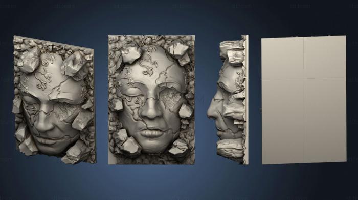 3D model Kingdom Death Terrain V2 Giant Stone Face 2 (STL)