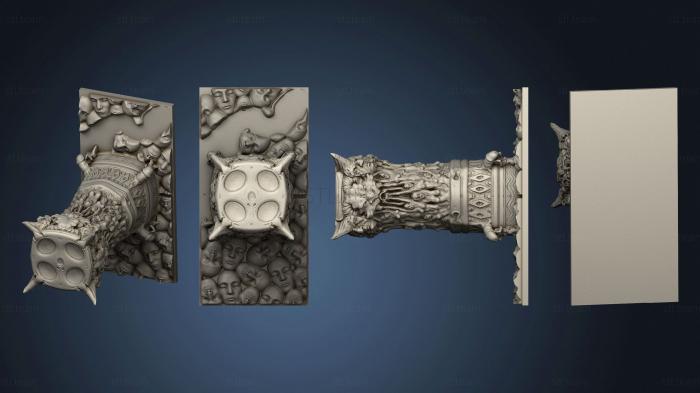 3D модель Местность Королевства Смерти V2 Каменная Колонна 1 (STL)
