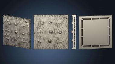 3D модель Природная Напольная плитка Desert Tile 4x4 B (STL)