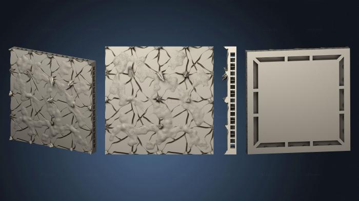 3D модель Натуральная Напольная плитка Froands Tile 4x4 A (STL)