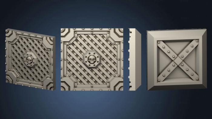 Панели геометрические Citybuilders Parts 1x1 grates tile