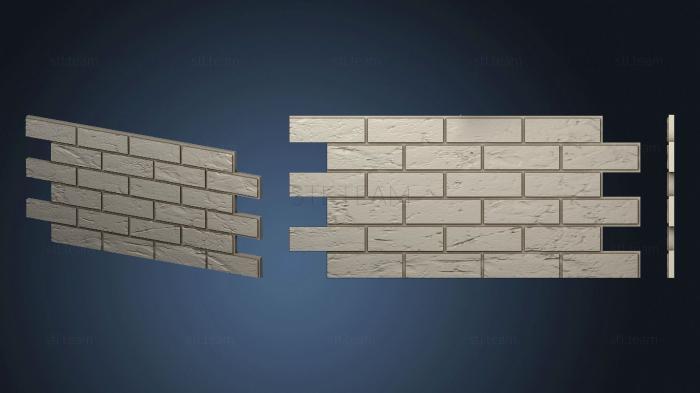 Panel made of bricks