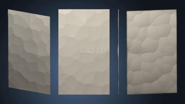 3D model Panel with stone texture (STL)