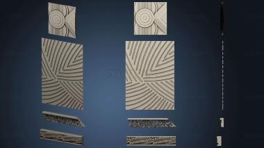 3D model A set of models of panels and decors in the same style (STL)