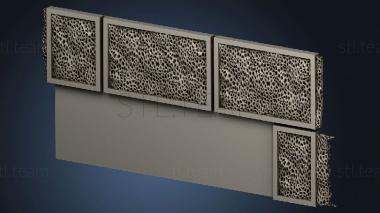 3D model Panel with holes (STL)