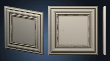 3D model Square panel with balls (STL)