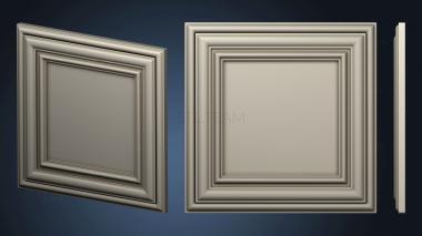 3D model Square panel (STL)