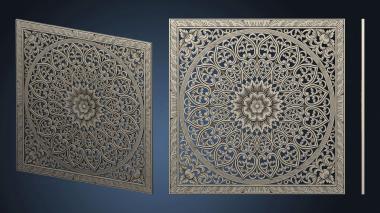 3D model Asian carving style ornament (STL)