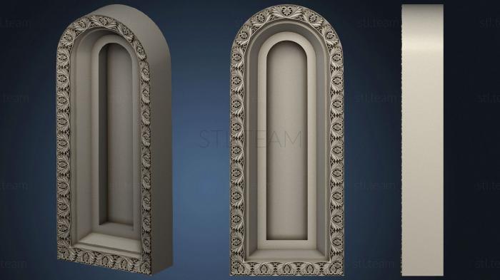 3D model Carved arch with decoration (STL)