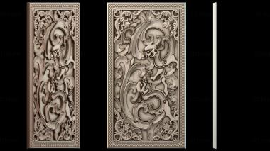 3D model Pattern Backgammon Chinese Dragon (STL)