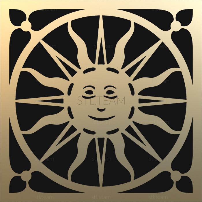 Панели 2D Солнце в изразце
