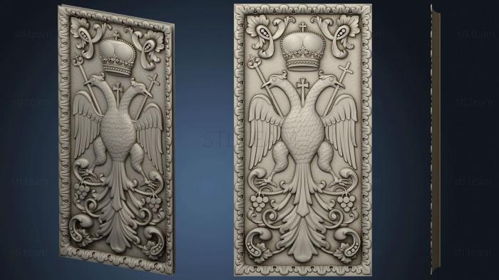 3D model The panel is carved with a double-headed eagle (STL)