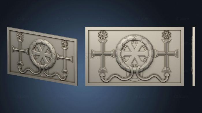 3D model Panel with decoration (STL)