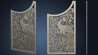 3D model Carved column and side wall (STL)