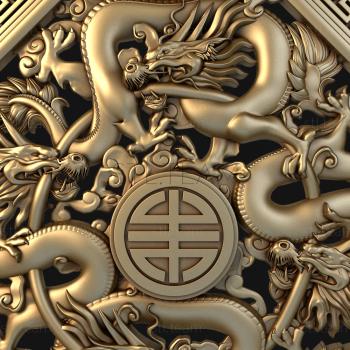 3D model Chinese coin (STL)