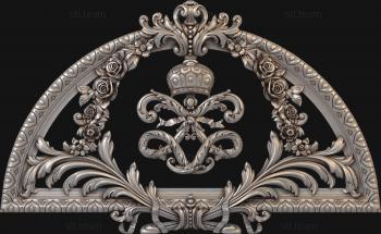 3D model Crown with monogram-1 (STL)