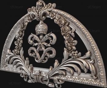 3D model Crown with monogram-1 (STL)