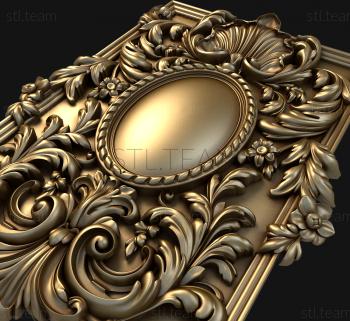 3D model Rococo medallion (STL)