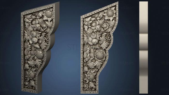 3D model Buddhist altar side fragment (STL)