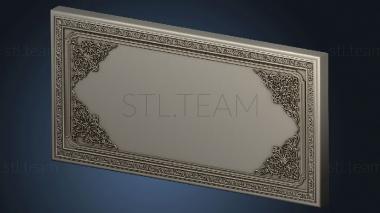 3D model Panel with decorations (STL)