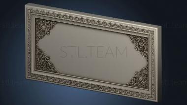 3D model Panel with decorations (STL)