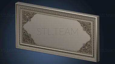 3D model Panel with decorations (STL)