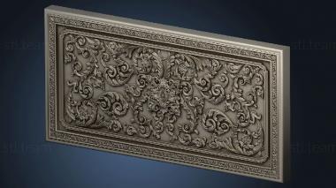 3D model Panel with decorations (STL)